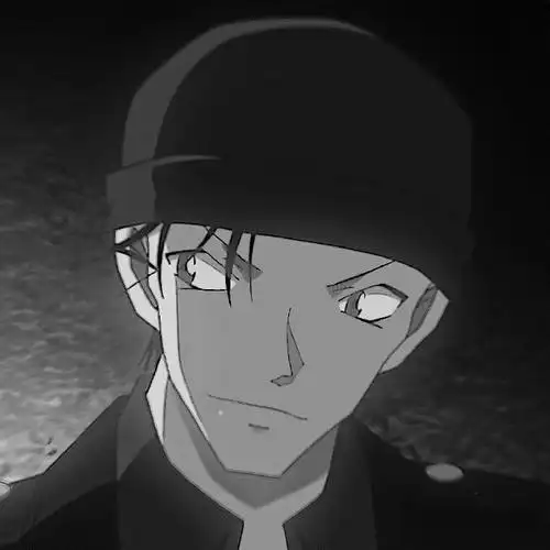 (自截自调头像)黑白头像番:名侦探柯南    赤井秀一礼貌拿图/二传标注