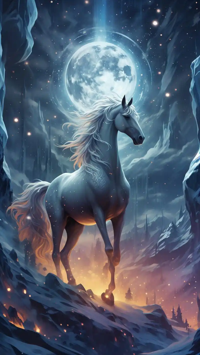 06黑夜空与独角兽的霸气高冷聊天背景90 95想要让你的聊天背景