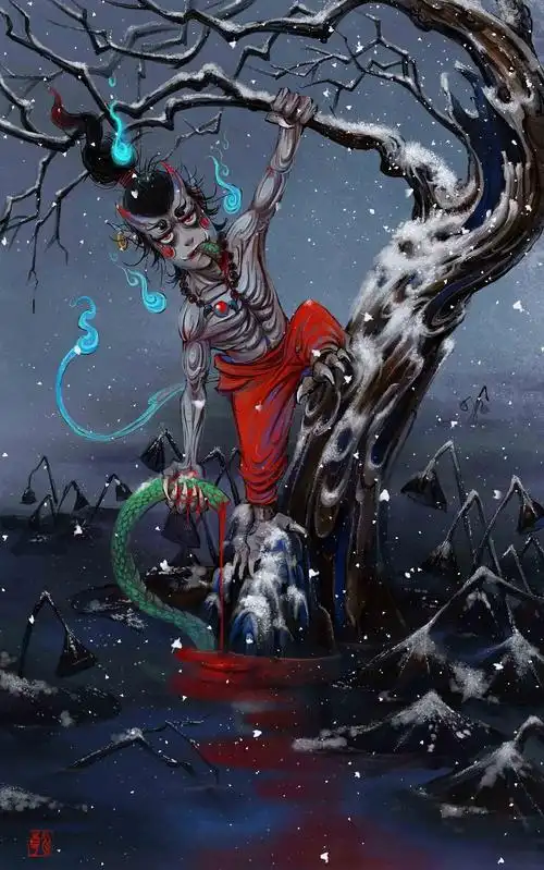 中国鬼神鬼怪篇刀劳鬼大头鬼魍魉鬼