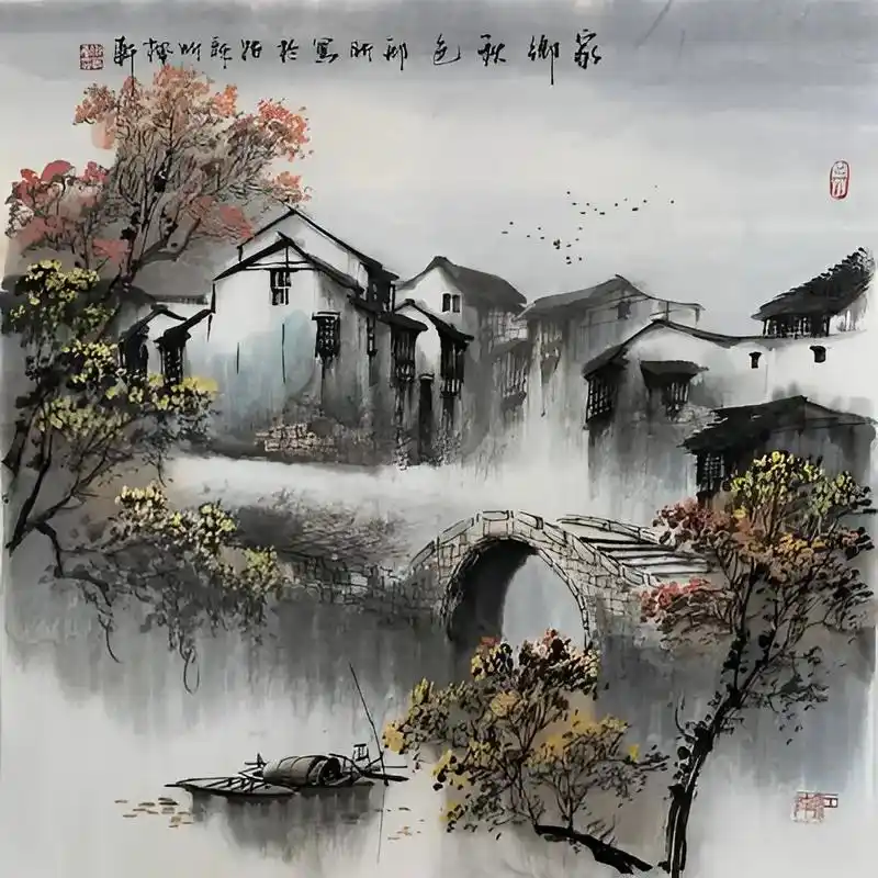 烟雨入江南,山水入墨染——中国当代画家邢昕(1967-)江南 - 抖音