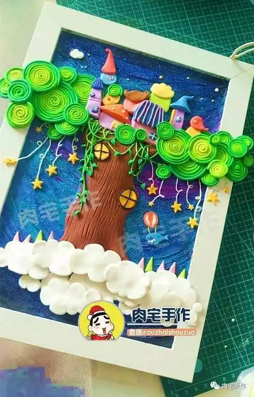 粘土装饰画 超轻粘土装饰画