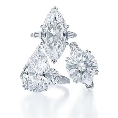 海瑞温斯顿经典钻石戒指