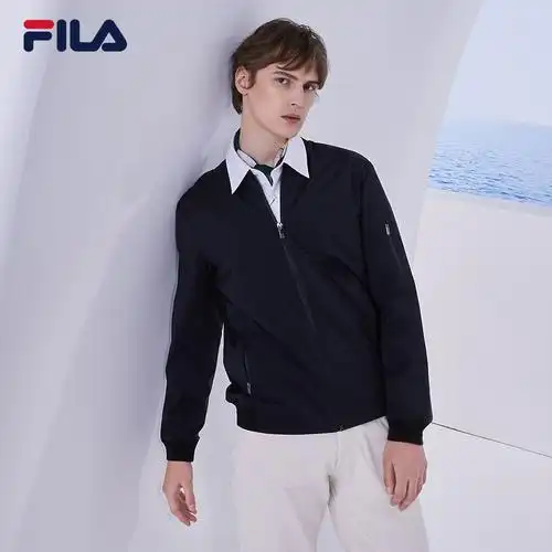 fila斐乐官方男士运动外套2021春季新款时尚运动运动茄克