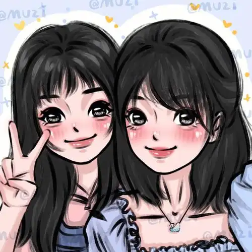 卡通头像姐妹篇2来咯