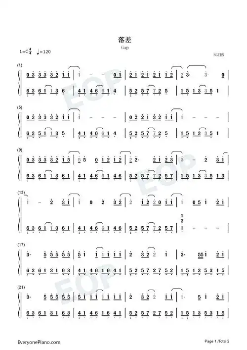 落差c调简单版你的回答像天空彩虹迎来雨下抖音