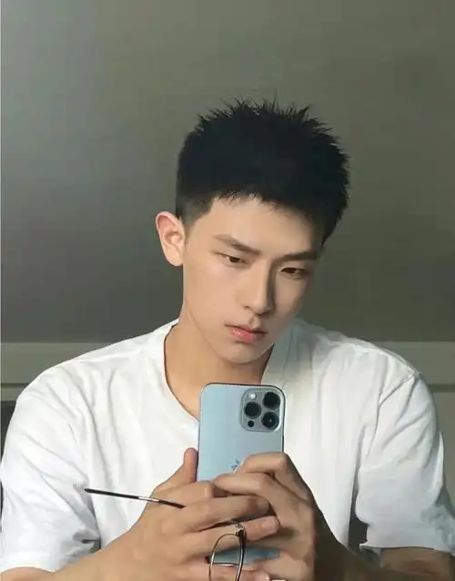 而对于年轻的男生来说,剪寸头发型更能展现自己的阳光帅气,干净利落的