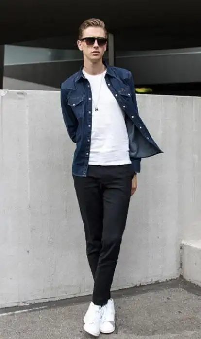 男士休闲裤搭配什么鞋