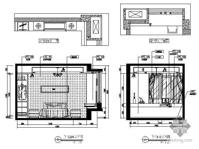 分享现代卧室立面图资料下载