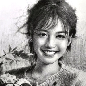 素描画手绘代画彩铅画像定制画画人物画像肖像画真人照片转手绘画