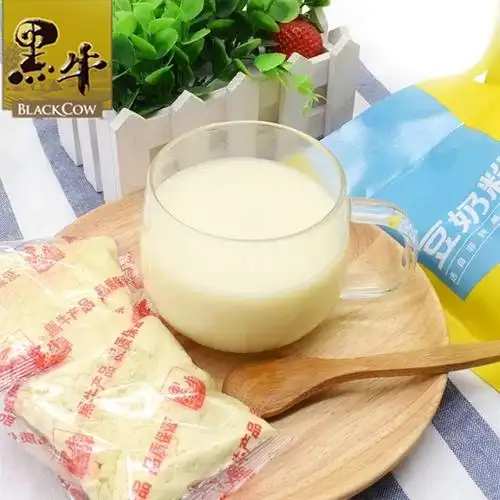 黑牛豆奶粉早餐