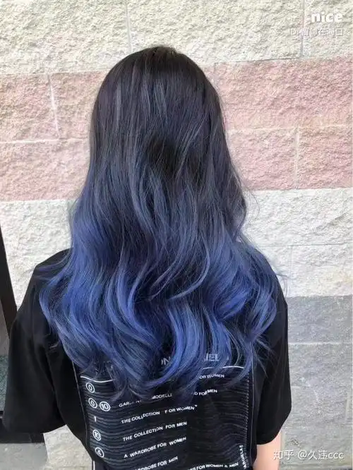 有什么好看的黑色头发的渐变发色吗?