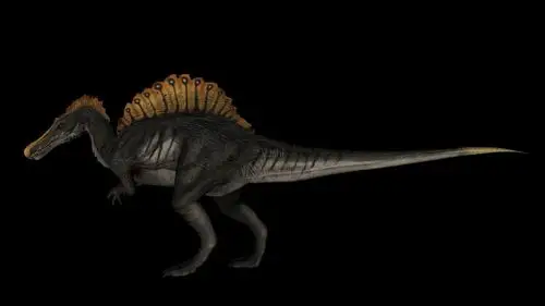 透明通道侏罗纪棘背龙特效合成素材