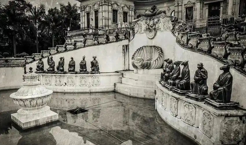 圆明园被毁前与复原后对比