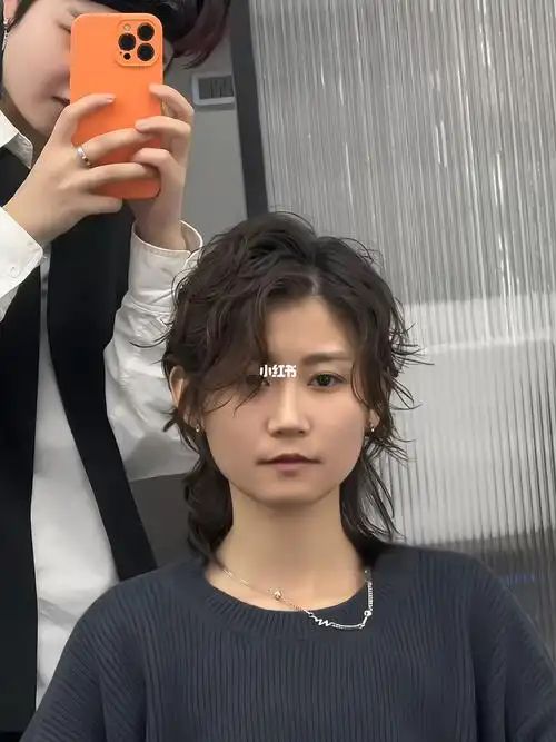 鲻鱼头烫发武士头日系少年感