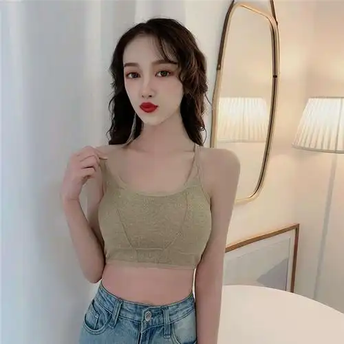 抹胸内衣防走光裹胸无钢圈文胸女打底吊带背心585