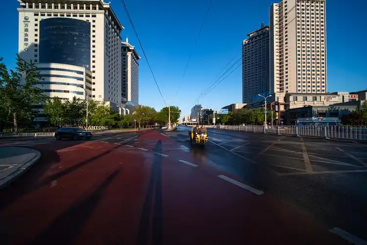 清晨的北京城市