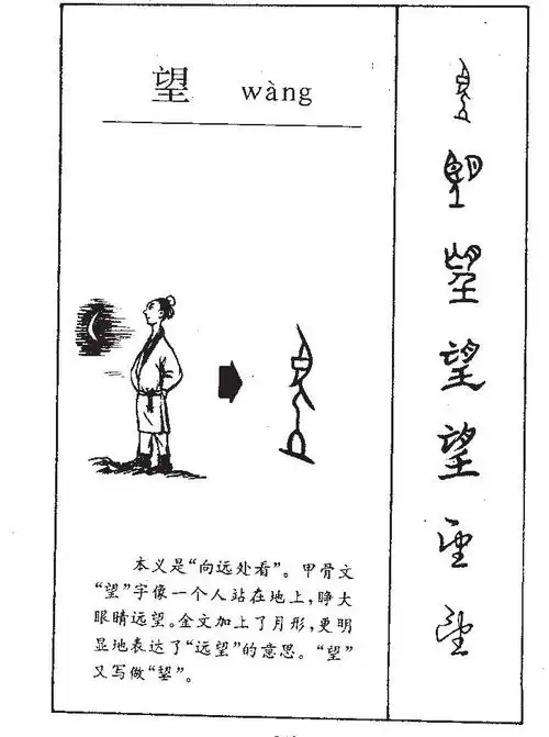 【望】字的基本信息(怎么读,拼音)