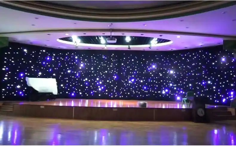 迪柔星空幕布背景墙舞台婚庆演出led星空布吊顶网红2021新款直播