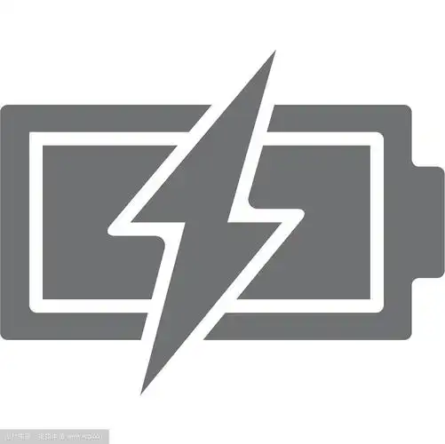电源电池与闪电闪电图标