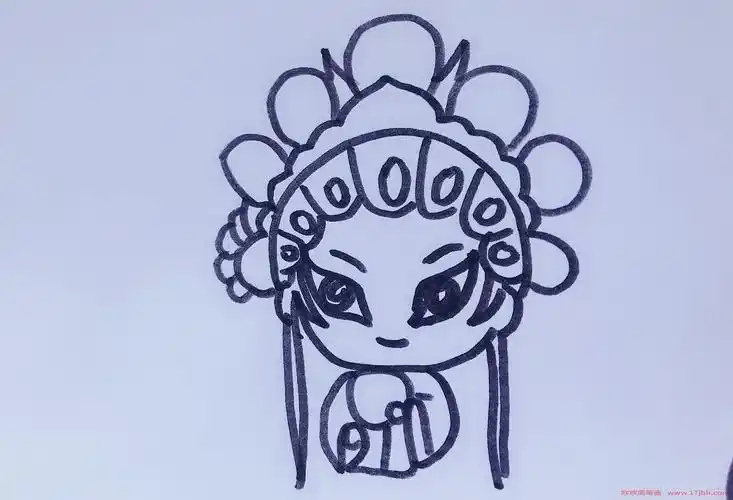 戏剧花旦q版简笔画