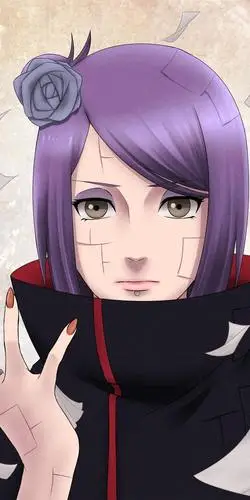 《火影忍者》小南,晓之花,心里藏着天使,动漫全面屏壁纸分享