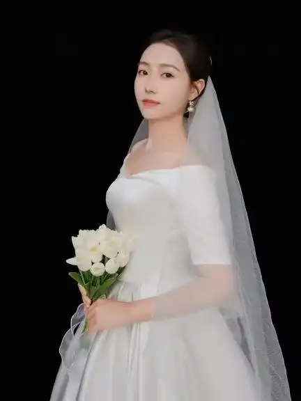 婚纱照新娘单人照