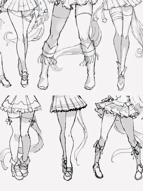 板绘素材67少女漫画腿78可萝可御