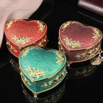 俄罗斯迷你小首饰盒公主欧式韩国宫廷复古高档饰品收纳盒珠宝盒