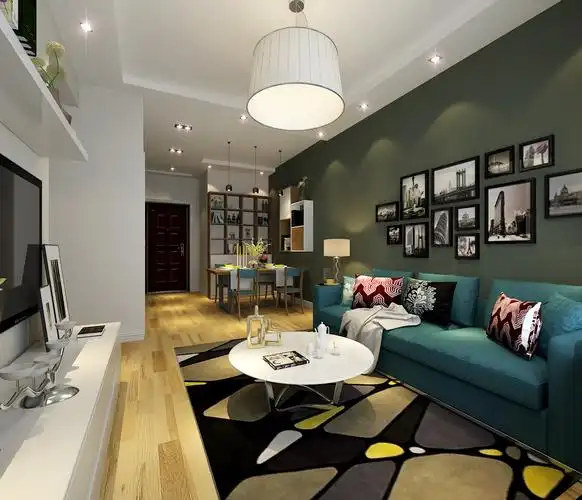 绿地滨湖国际城-90平小三房简约风格-装修设计方案