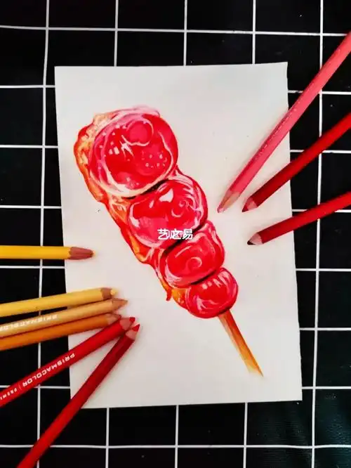 彩铅冰糖葫芦 | 附讲解绘画过程