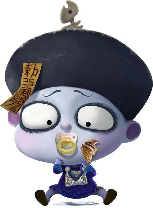 僵尸小僵尸可爱中国风僵小鱼创意壁纸卖萌萌萌的僵尸高清桌面小清新呆