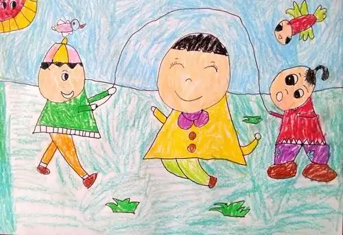 运动会/少儿绘画作品/儿童画/网络美术馆_中国少儿美术教育网