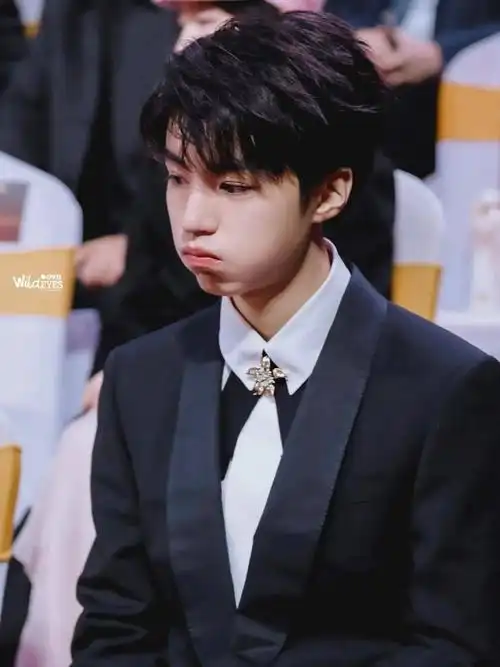 王俊凯嘟嘟嘴照片每一张都超级萌记得收藏哦