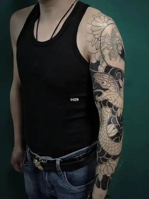 花臂   一千块纹得贵死了##枣庄纹身  #纹身手稿  ##我的纹身分享