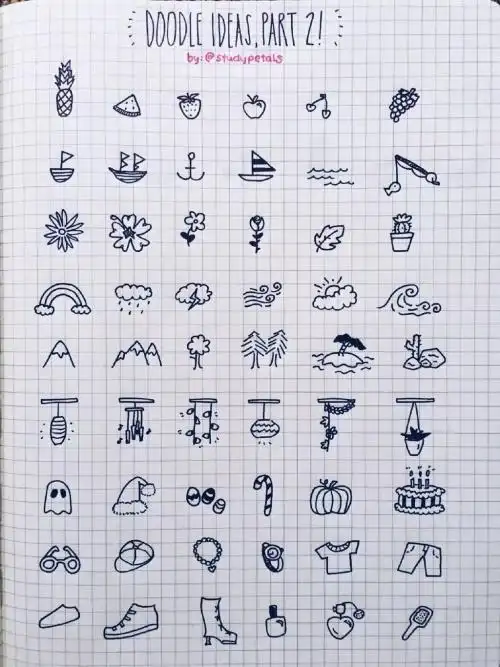 小图案花朵简笔画简单又好看漂亮花朵简笔画图片大全猪年图案简笔画