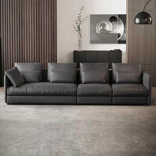 沙发吉斯真皮沙发现代简约头层牛皮沙发客客厅组合家具皮艺沙发