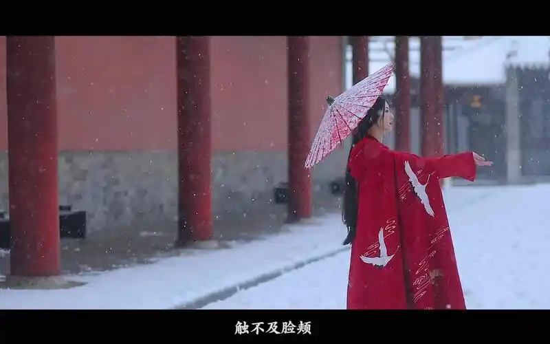 古风汉服视频【红墙白雪】