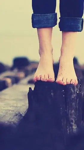 踮起的脚丫子,非主流-手机壁纸