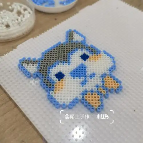 二哈拼豆图纸/狗狗拼豆图纸/情侣拼豆豆挂件