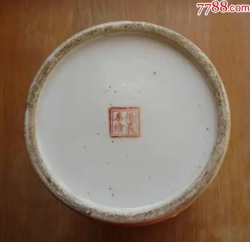 (393)清光绪名家张义泰《广寒宫七美图》帽筒