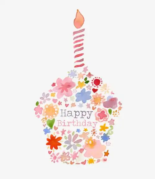 手绘创意生日快乐
