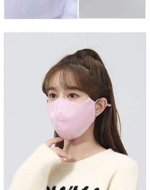 口罩冬季女秋冬季口罩女保暖防寒透气加厚加大3d立体大号大脸布黑色