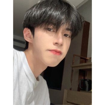 假发男短发韩版帅气微分碎盖齐刘海自然逼真男士蓬松日常全头套式