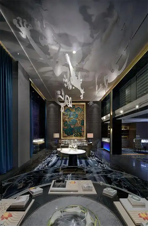 固原高端会所 中式风格1000平米装修效果图案例_固原苏宇装饰装修设计