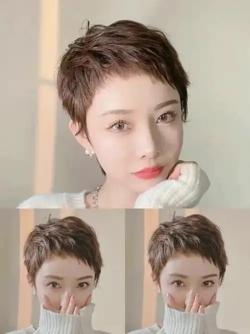 962022年个性短发锯齿超短发,超短发是一种个性又时尚的发型类型