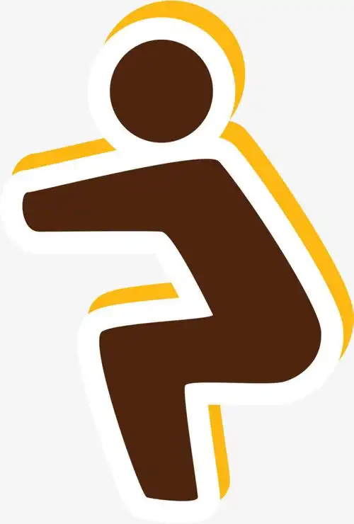 咖啡色_咖啡色扁平运动小人png素材-90设计