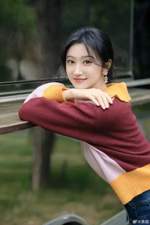 景甜初冬美拉德穿搭来袭,大甜甜真美啊