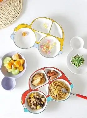 安啸幼儿园食谱拍照餐盘摆拍餐具碗美食盘子食物摆拍道具餐点摆盘