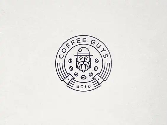 创意线条插画logo设计灵感