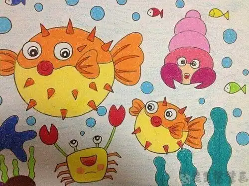 海底世界儿童画海底世界图片儿童画 - 毛毛简笔画